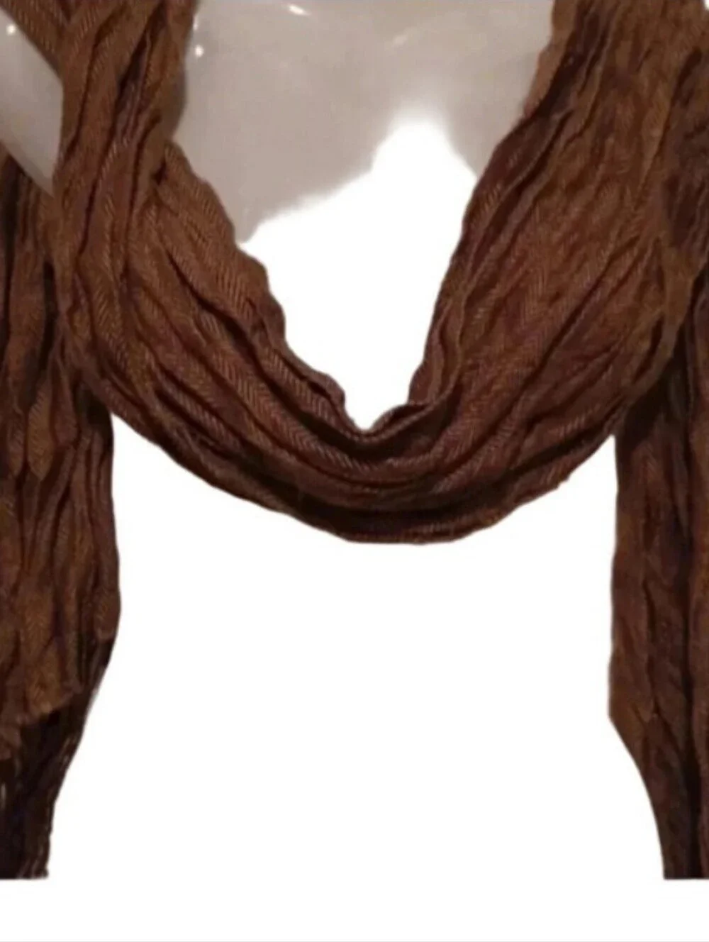 2 light Brown  scarves